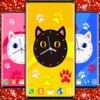 Cute Kitty Clock Wallpaper icon