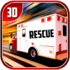 City Ambulance Rescue Drive 3d icon