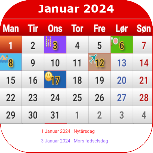 Dansk Kalender 2024 icon