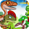 dinosaur battle fight park war icon