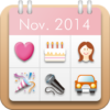 Women's Stamp Calendar/Diary icon