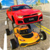 Elevated Car Driving Car Games icon