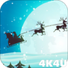 4K Xmas Santa Video Wallpaper icon