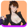 Breast expansion surgery icon