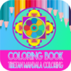 Coloring: Tibetan Mandala icon