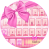 Pink Bow Girly Typewriter icon