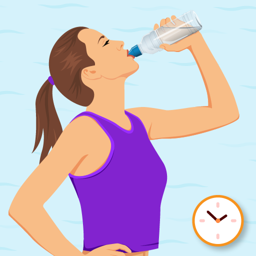 Water Drink Reminder, Step Counter, Heart Rate icon