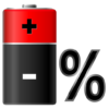 Floating Battery Percentage % icon