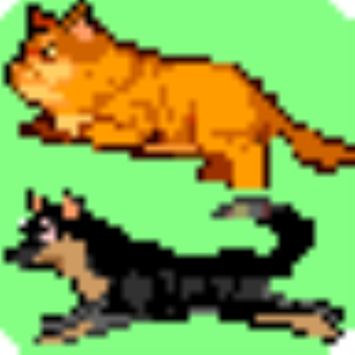 Cat and Dog Run on Status bar icon