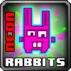 Neon rabbits icon