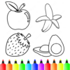 Fruits and Vegetables Coloring icon