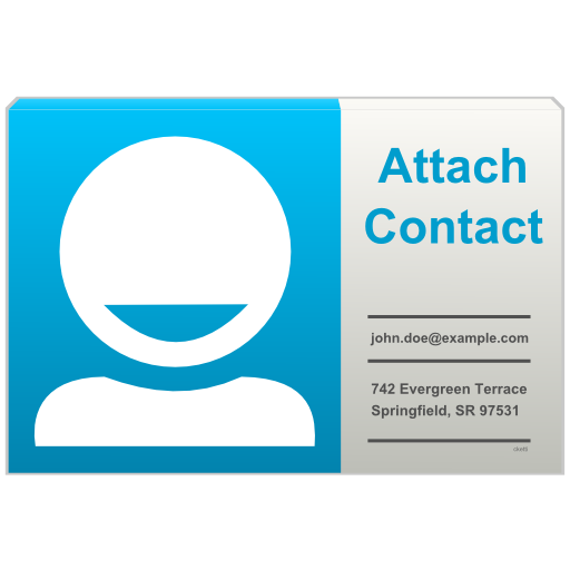 Attach Contact icon