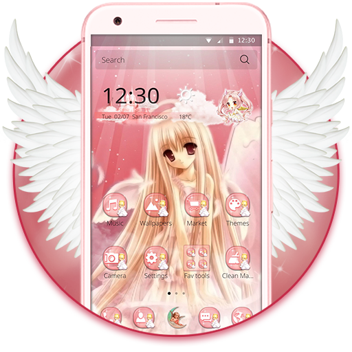 Pink Angel Theme icon