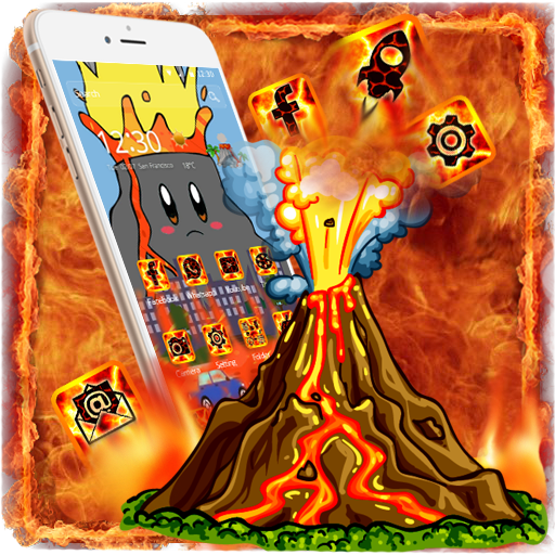 Cute Volcanic Lava Theme icon