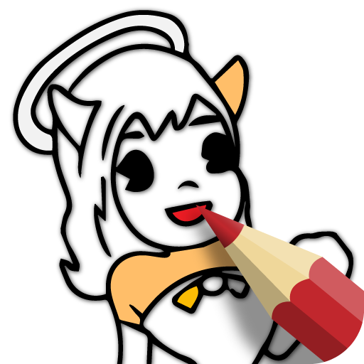 Coloring bendy book icon