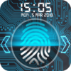 Fingerprint lock screen icon