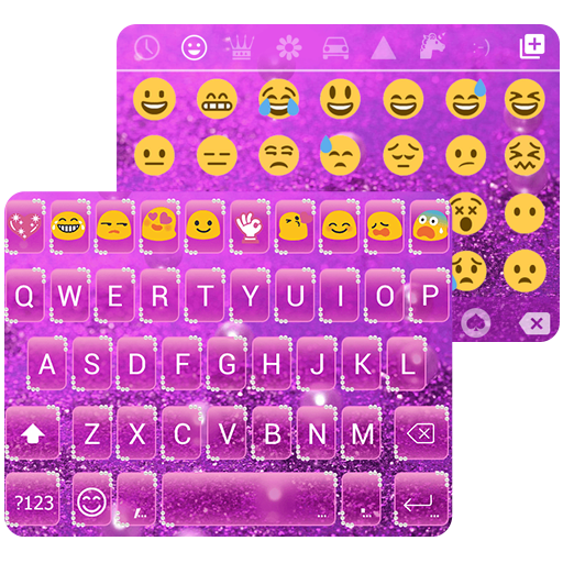 Glitter Pearl Keyboard Theme icon