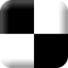 Black and White piano Game icon