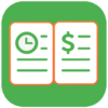 Green Timesheet shift work log and payroll app icon