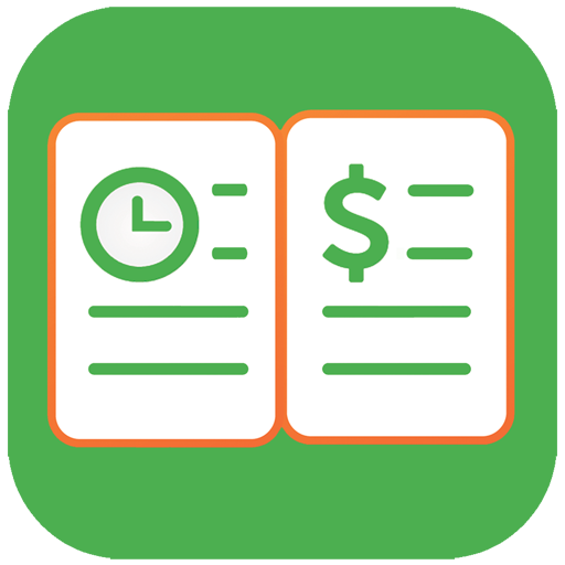 Green Timesheet shift work log and payroll app icon