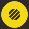 Black & Yellow A Flatcon Ico icon