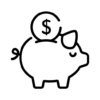 Budget planner track expense icon