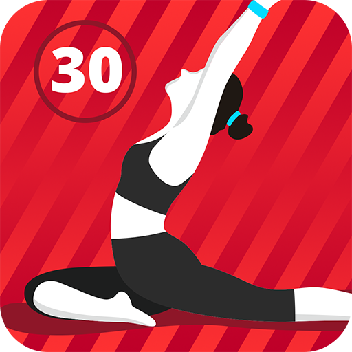 Stretching exercises splits training icon