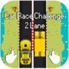 car race challenge 2 lane icon