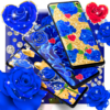 Blue golden rose wallpapers icon