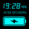 Digital Clock & Battery Charge icon