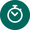 Floating Timer clock, timer and stopwatch icon