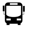 Guadeloupe plan bus icon