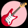 ELECTRIC GUITAR PLAY Chords and RIFFS of musical instrument icon