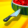 Food Cut knife throwing game icon