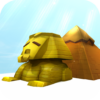 Egyptian Sphinx & Pyramid 3D icon