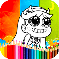 Coloring star vs the forces of evil Games icon