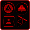 Black and Red Icon Pack v9.0 (Free) icon