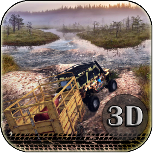 Trucking in the mountains offroad 3D icon