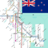 WELLINGTON BUS FERRY RAIL LINE MAP ウェリントン 惠灵顿 icon