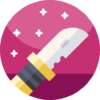 Knife play icon