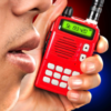 Portable police walkietalkie icon