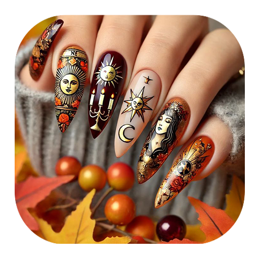 Gold Foil Magic Nail Design icon