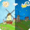 Cartoon Grassland windmill FLW icon