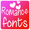 Romance Fonts for FlipFont icon