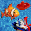 Fishing, boats for kids icon