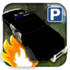 3D police car parking icon