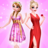 Sisters Red Dressup Makeup icon