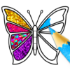 Glitter Butterfly Coloring – L icon