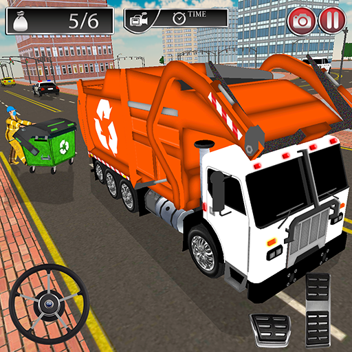 Garbage Trash Dump Truck Driving icon