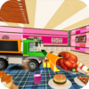 Toy Car Food Smasher: Mini Cars race on Table icon